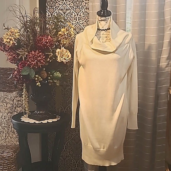 VILA Clothes cowlneck knit tunic dress - Picture 1 of 10